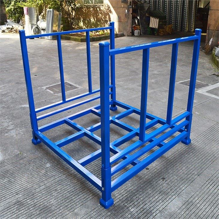 Easily assembled warehouse foldable stackable steel tire rack (3)